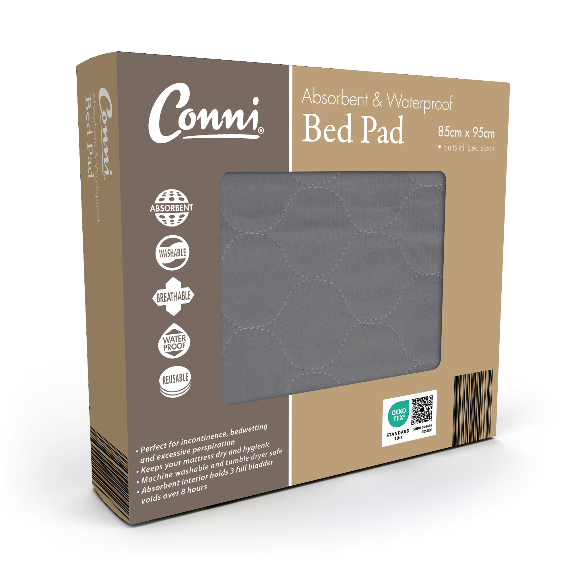 ALdi Conni Bed Pad Pack ADULT Charcoal V2 ALdi Conni Bed Pad Pack ADULT Charcoal V2